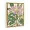 Stupell Industries Monstera & Pink Flower Framed Floater Canvas Wall Art Design by June Erica Vess